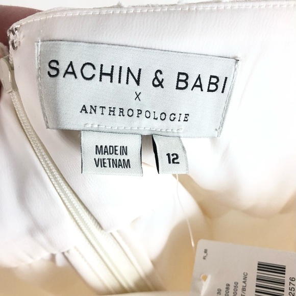 NWT Anthropologie x Sachin & Babi Polka Dot Textured Dress 12 - Picture 5 of 10